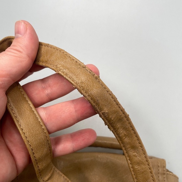 Xhilaration Faux Leather Small Tan Crossbody Purse 7.5"x7"x2" - Picture 14 of 16